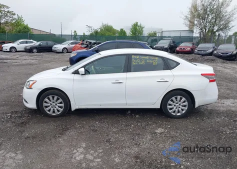 2015 Nissan Sentra S z USA, uszkodzony, nr VIN 3N1AB7AP3FY378737